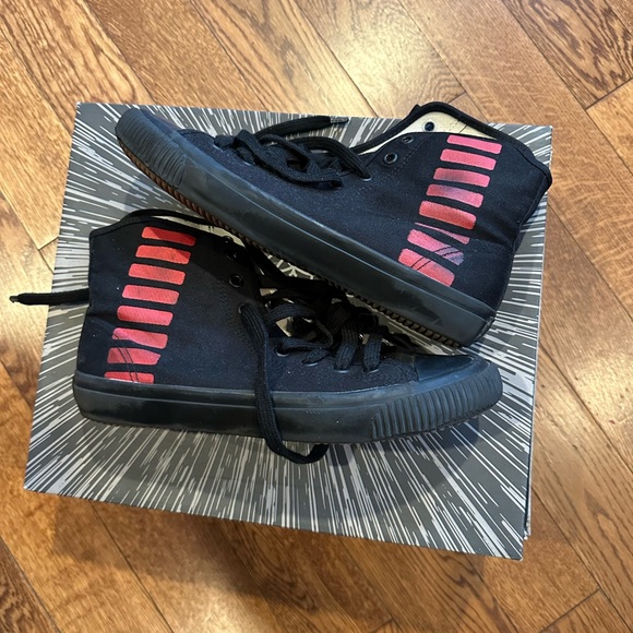 Po Zu “Han Solo” high tops. Gently used. - Picture 2 of 4